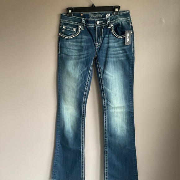 NWT Y2K Miss me Smoke Denim Bootcut Jeans Size 30 - Picture 4 of 10